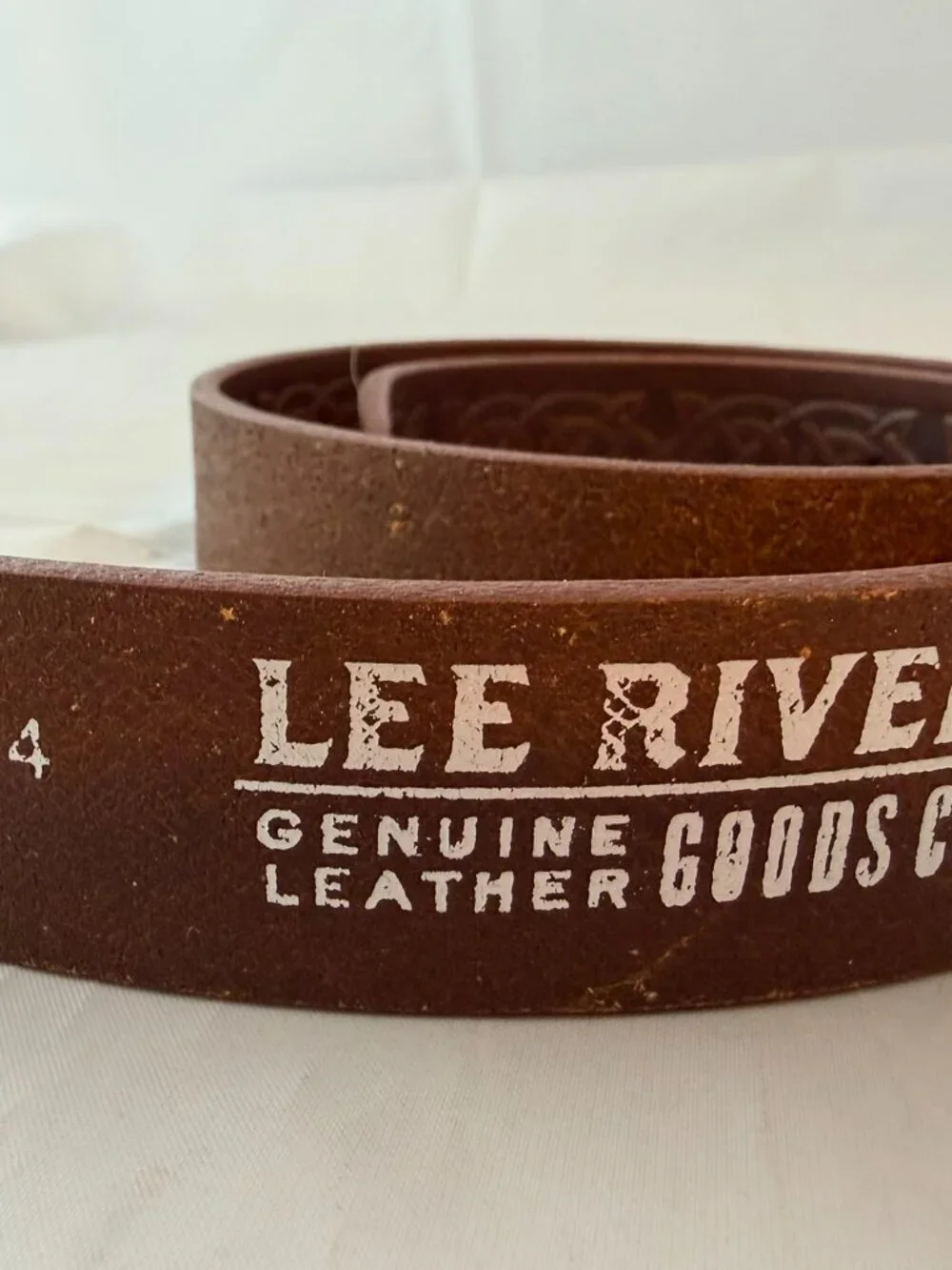 Lee River Owen Irish Celtic Brown Men's Leather Belt   NEW With Tags